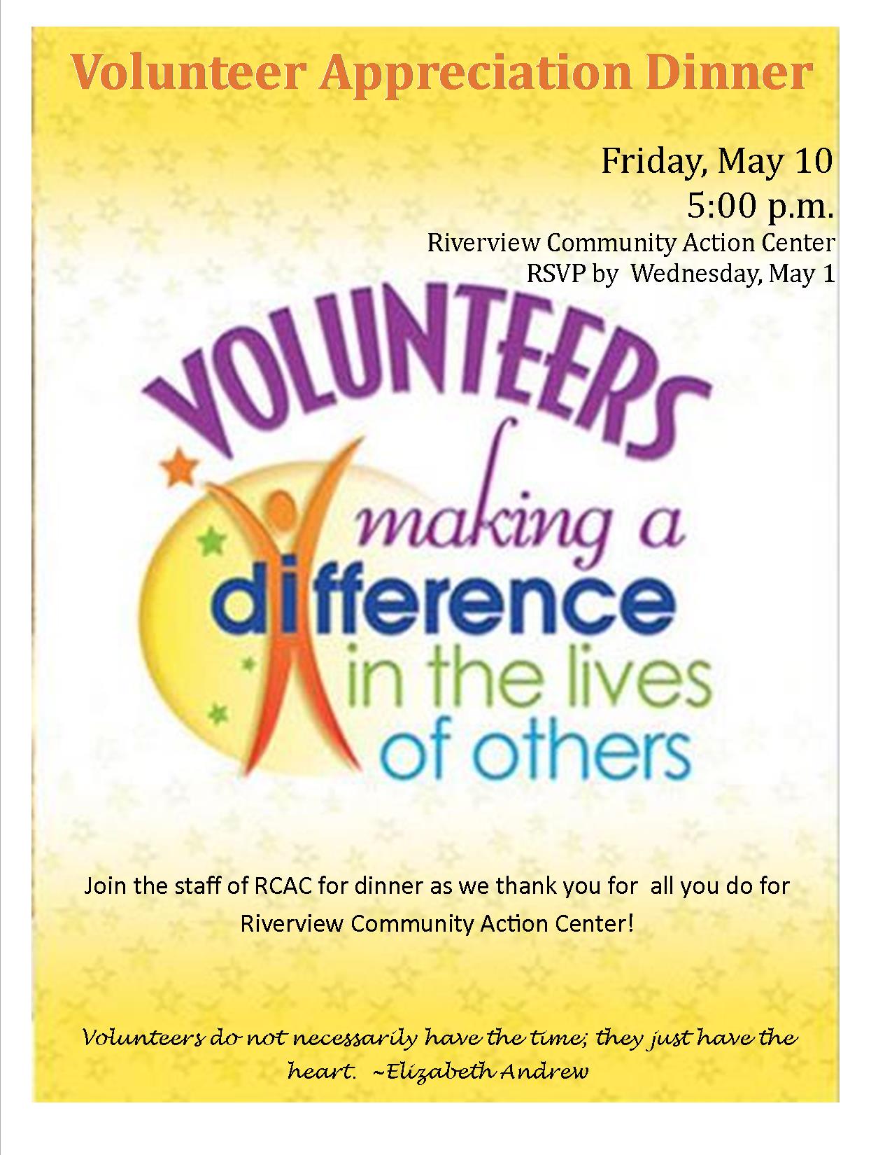 volunteer flyer2013 | Riverview Community Action Corporation